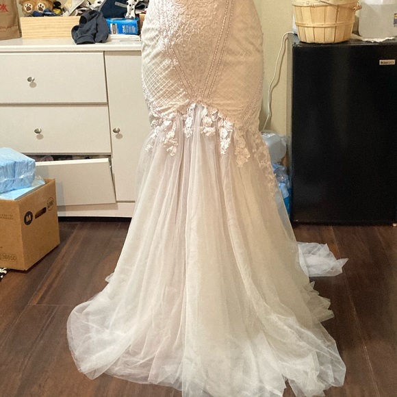 Handmade Mermaid Wedding Dress - Picture 12 of 13